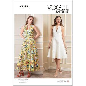 Vogue‎ Patterns Misses Dress Sewing Pattern V1882 A/B/C/D Cup Sizes 8-16